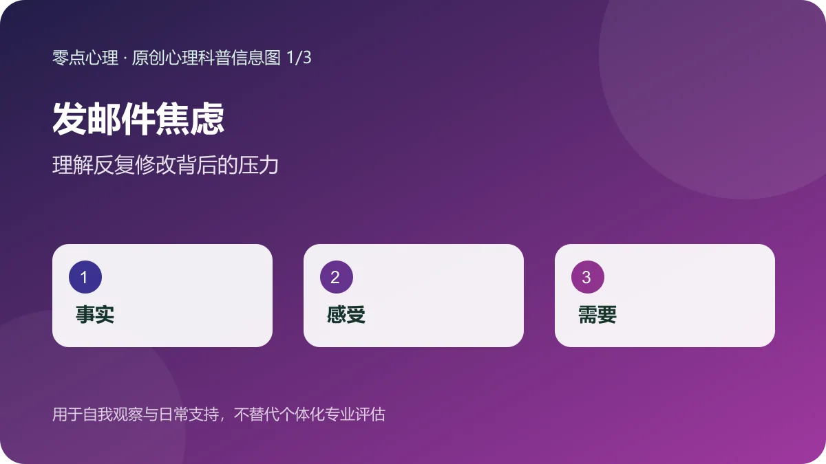 发邮件焦虑:理解反复修改背后的压力信息图