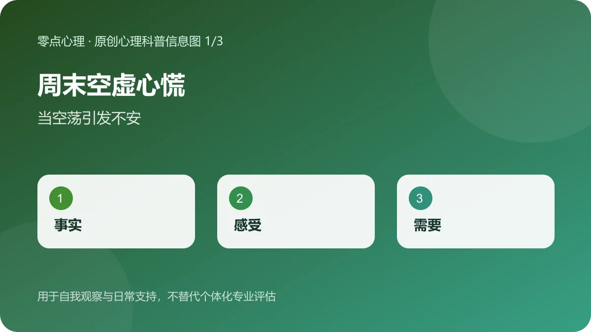 周末空虚心慌:当空荡引发不安信息图