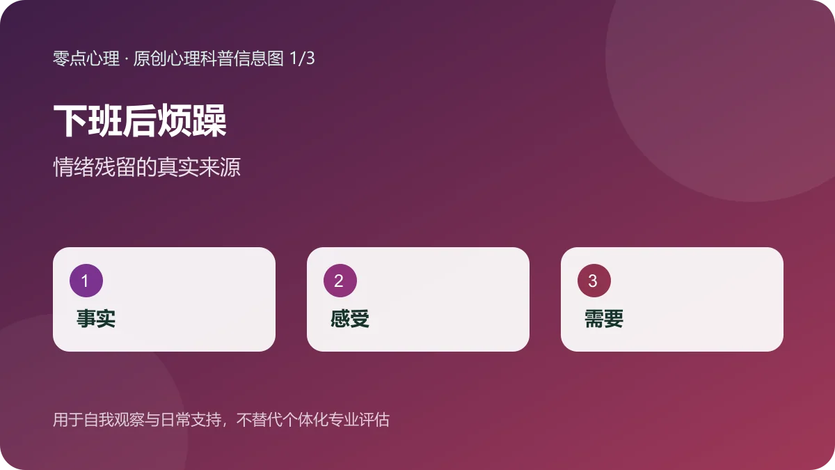 下班后烦躁:情绪残留的真实来源信息图
